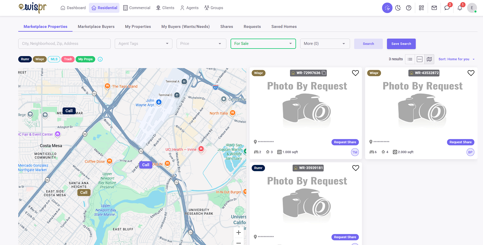 Wispr Property Marketplace — browse off-market and pre-market listings